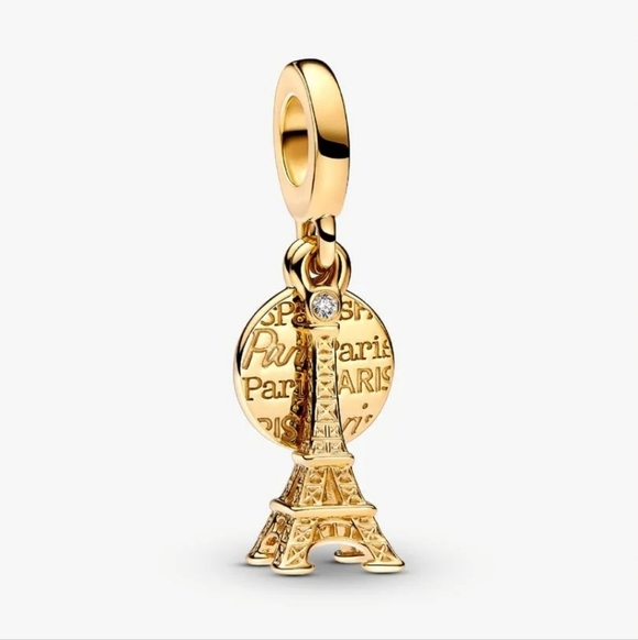 Pandora Jewelry - Authentic Pandora Paris Eiffel Tower Lab-Grown Diamond Engravable